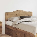vidaXL Tête de lit Chêne artisanal 120 cm Bois d'ingénierie