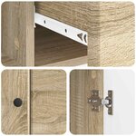 vidaXL Buffet Chêne Sonoma 66 x 34 5 x 90 cm Bois d'ingénierie