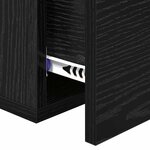 vidaXL Cabinet de chevet Chêne noir 35 x 35 x 20 cm Bois d'ingénierie