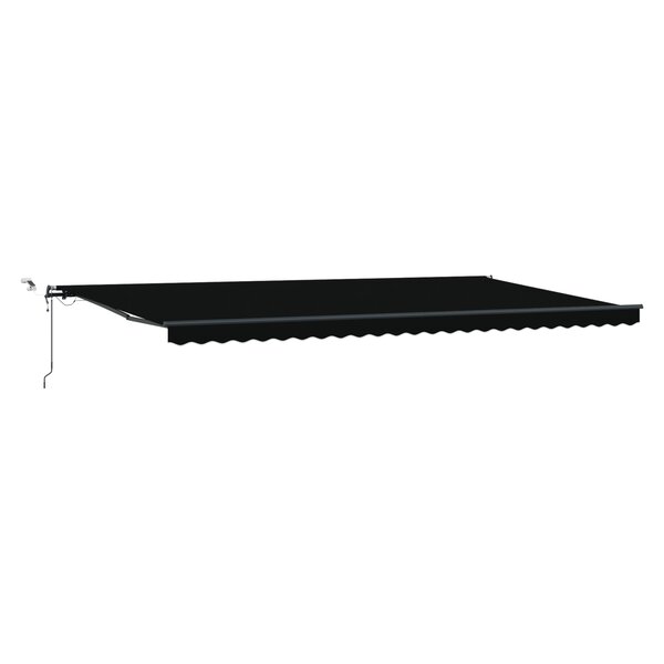 vidaXL Auvent rétractable automatique avec LED Noir 600x300 cm