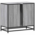 vidaXL Armoire de lavabo de salle de bain sonoma gris 65x33x60 cm