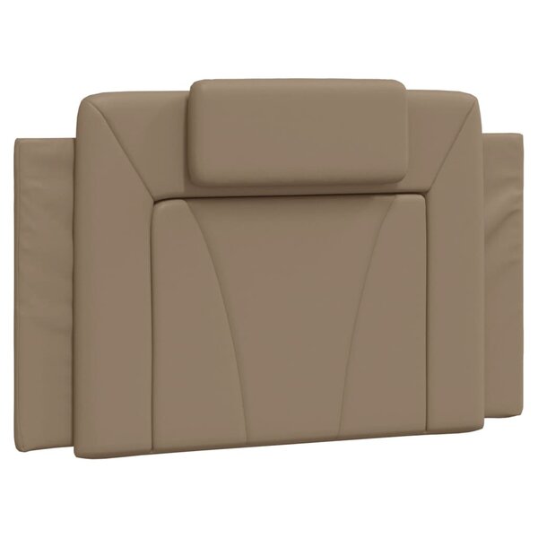 vidaXL Coussin de tête de lit cappuccino 80 cm similicuir