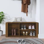 vidaXL Armoire à chaussures Chêne marron 100x35x45cm Bois d'ingénierie