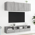 vidaXL Meubles TV muraux 2Pièces sonoma gris 40x30x30cm bois d'ingénierie