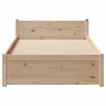 vidaXL Cadre de lit sans matelas 75x190 cm bois de pin massif