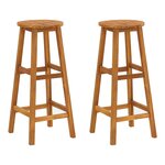 vidaXL Ensemble de bar de jardin 3 Pièces bois d'acacia solide