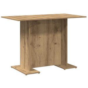 vidaXL Table à manger chêne artisanal 110 x 60 x 75 cm bois ingénierie