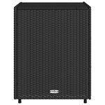 vidaXL Armoire de rangement de jardin noir 55x59x69 cm résine tressée