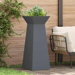 vidaXL Jardinière à pilier Anthracite 40 x 40 x 100 cm Acier