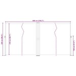 vidaXL Auvent latéral rétractable Marron 220x600 cm