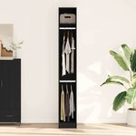 vidaXL Armoire Chêne noir 30 x 50 x 200 cm Bois d'ingénierie