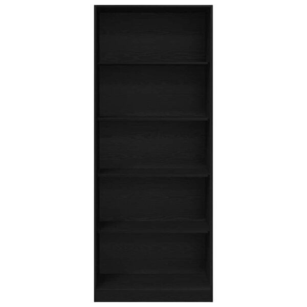 vidaXL Armoire Chêne noir 80 x 50 x 200 cm Bois d'ingénierie