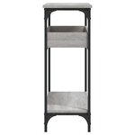 vidaXL Table console avec étagère sonoma gris 100x29x75 cm