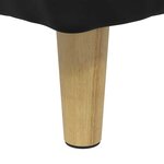 vidaXL Pouf de rangement avec coussin Noir 80 x 80 x 45 cm Velours