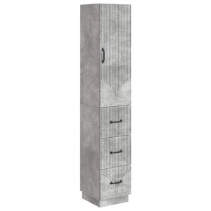vidaXL Ensemble de Meubles 2 Pièces Gris béton 33 x 34 5 x 87 cm