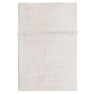 Tapis blanc contemporain en laine - 80 x 140 cm