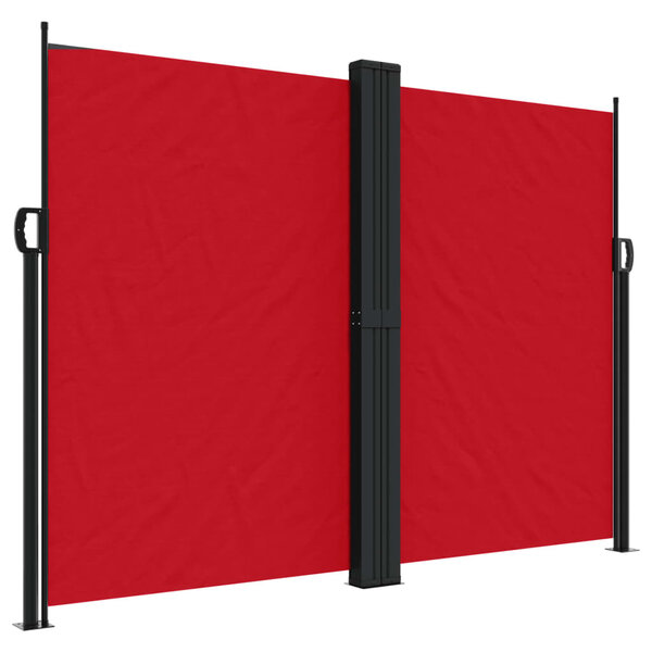 vidaXL Auvent latéral rétractable rouge 180x600 cm