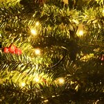 vidaXL Arbres de Noël artificiels 2 Pièces et couronne  guirlande et LED