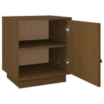 vidaXL Table de chevet Marron miel 40x34x45 cm Bois de pin massif