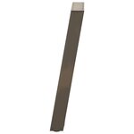 vidaXL Pieds de table à manger en U 2 pièces Acier naturel 50 x (72-73) cm Acier