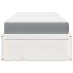 vidaXL Lit avec matelas blanc 90x190 cm bois massif de pin
