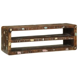 vidaXL Meuble TV 100 x 32 x 36 cm Bois massif de récupération