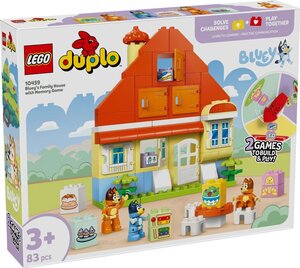 LEGO Bluey - Maison de la famille & Jeu de mémoire - 10459 : Amusement créatif pour enfants