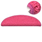 vidaXL Tapis de marches d'escalier 15 Pièces Rose 56x17x3 cm