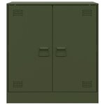 vidaXL Buffet vert olive 67x39x73 cm acier