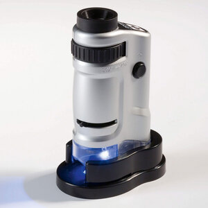 Microscope LED avec zoom - grossissement x20 et x40.