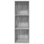 vidaXL Bibliothèque sonoma gris 40x30x114 cm bois d'ingénierie