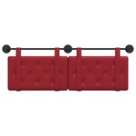 vidaXL Tête de lit suspendue Bordeaux Simili cuir