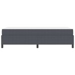 vidaXL Cadre de lit Gris foncé 90 x 190 cm Tissu en velours côtelé