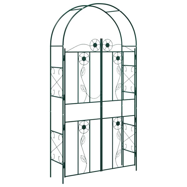 vidaXL Arche de jardin Uni Vert 115 x 37 x 226 cm