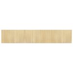 vidaXL Tapis rectangulaire naturel clair 60x300 cm bambou