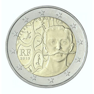 2 euros commémorative France 2013 - Pierre de Coubertin.
