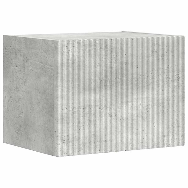 vidaXL Meuble TV mural Béton 60 x 31 x 29.5 cm Bois d'ingénierie