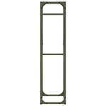 vidaXL Portant de bois chauffage vert olive 40x25x100 cm