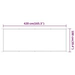 vidaXL Auvent vertical Vert clair 100x420 cm Tissu oxford
