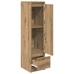 vidaXL Buffet haut chêne artisanal 29 5x34x119 5 cm bois d'ingénierie