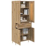 vidaXL Haut Armoire avec tiroir Chêne artisanal 69 5 x 34 x 180 cm