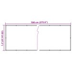 vidaXL Écran d'intimité de balcon anthracite 700x120 cm PVC