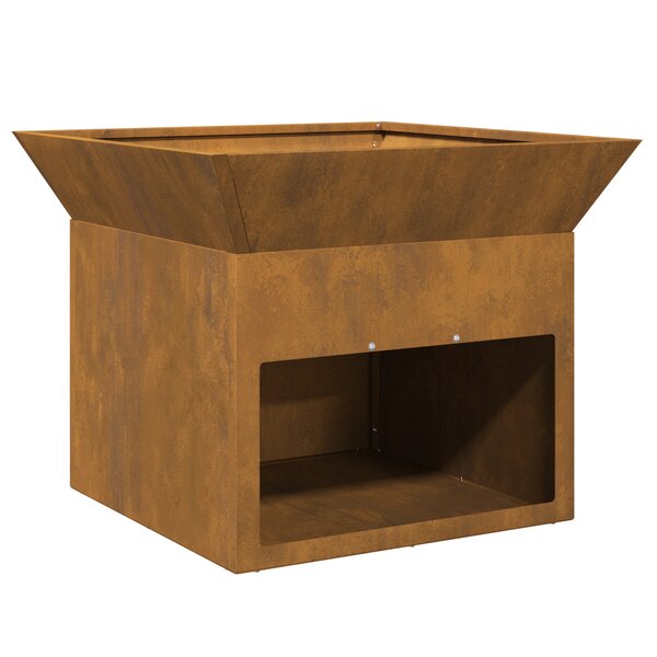 vidaXL Braise Rouillé 50 x 50 x 40 cm Acier résistant aux intempéries