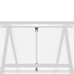 vidaXL Serre avec cadre de base argenté 169x169x202 cm aluminium