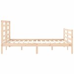 vidaXL Cadre de lit sans matelas 160x200 cm bois massif