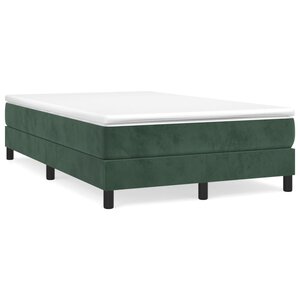 vidaXL Cadre de lit sans matelas vert foncé 120x200 cm velours