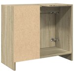vidaXL Armoire d'évier chêne sonoma 63x29x55 cm bois d'ingénierie