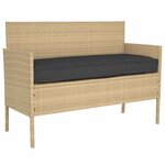 vidaXL Set de coussins de palette 2 Pièces Noir 100 x 40 x 8 cm