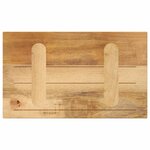 vidaXL Dessus de table rectangulaire bois massif manguier brut