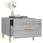 vidaXL Table basse Sonoma gris 50x50x40 cm Bois d'ingénierie